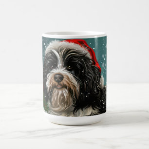 Tibetan Terrier Dog Christmas Festive Coffee Mug