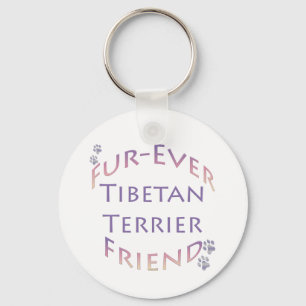 Tibetan Terrier Furever Friend Key Ring