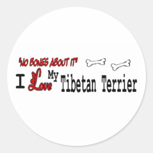 Tibetan Terrier (I Love) Sticker