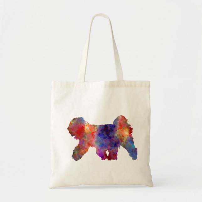 Tibetan Terrier in watercolor Tote Bag (Front)