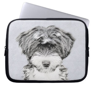 Tibetan Terrier Painting - Cute Original Dog Art Laptop Sleeve