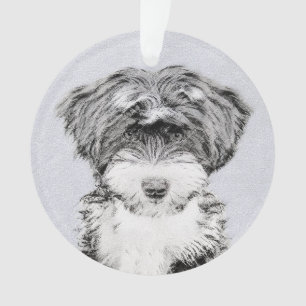 Tibetan Terrier Painting - Cute Original Dog Art Ornament