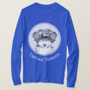 Tibetan Terrier Painting - Cute Original Dog Art T-Shirt
