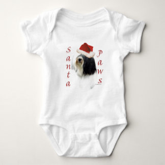 Tibetan Terrier Santa Paws Baby Bodysuit