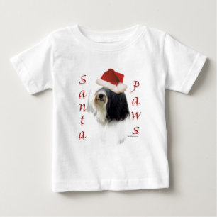 Tibetan Terrier Santa Paws Baby T-Shirt