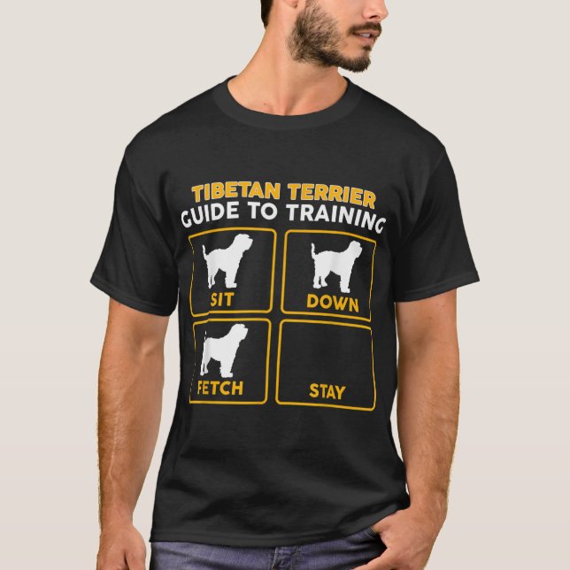 Tibetan Terrier T-Shirt  Funny Guide To Training (Front)