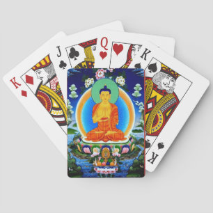 Tibetan Thangka Prabhutaratna Buddha Playing Cards
