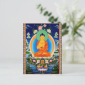 Tibetan Thangka Prabhutaratna Buddha Postcard (Standing Front)
