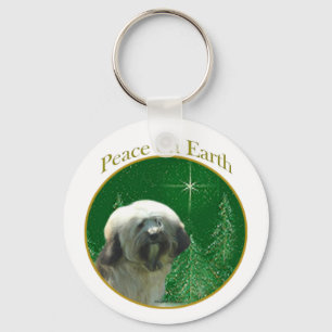 TibetanTerrier Peace Key Ring