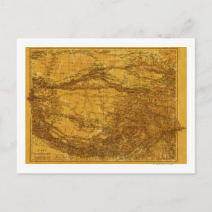 TibetPanoramic MapTibet 2 Postcard