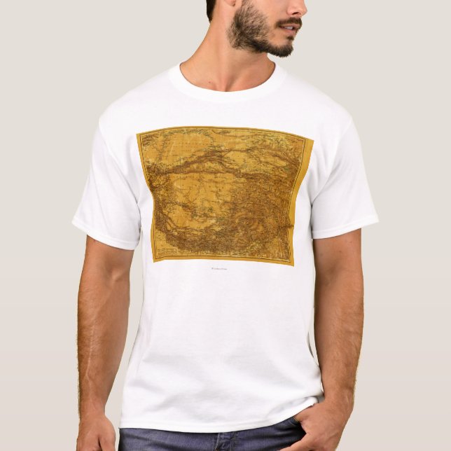 TibetPanoramic MapTibet 2 T-Shirt (Front)