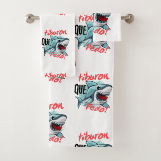 TIBURON SAY QUE PEDO, SHARK, WHATS GOING ON BATH TOWEL SET