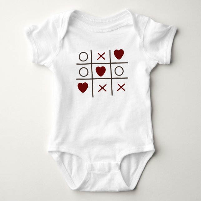 Tic tac Toe  Baby Bodysuit (Front)