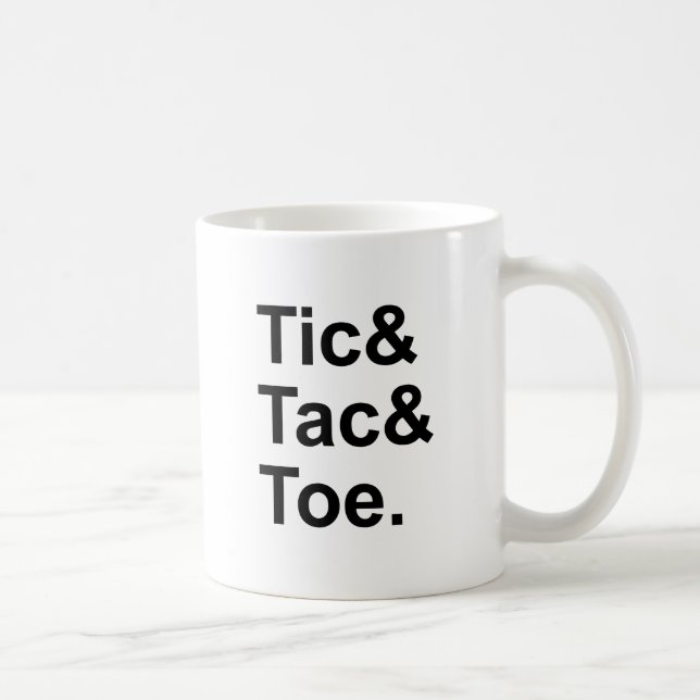 Tic Tac Toe | Fun Paper & Pencil Game Coffee Mug (Right)