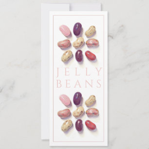 TIC TAC TOE JELLY BEANS 4x9.25 Flat Card