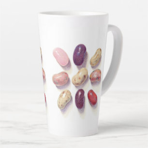 TIC TAC TOE JELLY BEANS Large Latte Mug