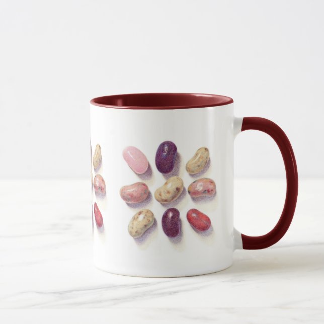 TIC TAC TOE JELLY BEANS Maroon Combo Mug (Right)