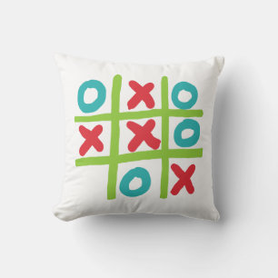 Tic-tac-toe Noughts and Crosses Cushion