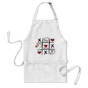 Tic-Tac-Toe Pet Lover Photos & Name Standard Apron