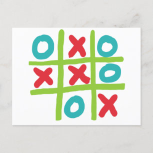 Tic-tac-toe Postcard