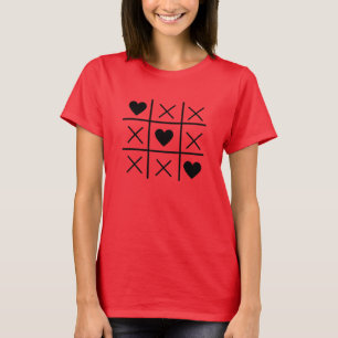 Tic tac toe red Valentin's day T-Shirt
