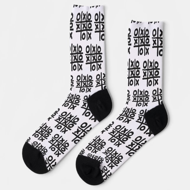Tic Tac Toe Socks (Left)
