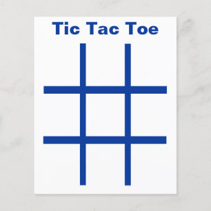 Tic Tac Toe TAG Grid (use 1-1/4" fridge magnets) Flyer