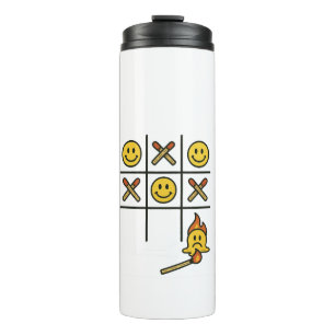 Tic Tac Toe Thermal Tumbler