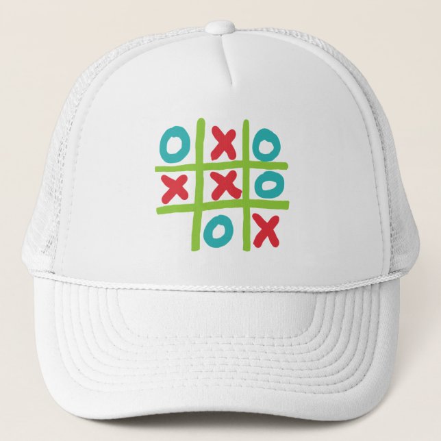 Tic-tac-toe Trucker Hat (Front)