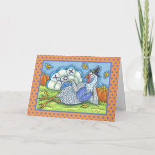 TIC TAC TOE TURKEY THANKSGIVING GREETING CARD Blnk