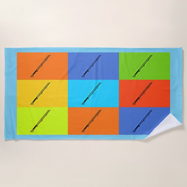 TIC-TAC UFO UAP TILE Beach Towel (Front)