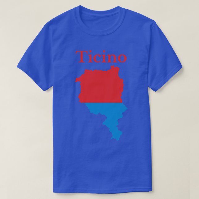 Ticino Canton Switzerland T-Shirt (Design Front)