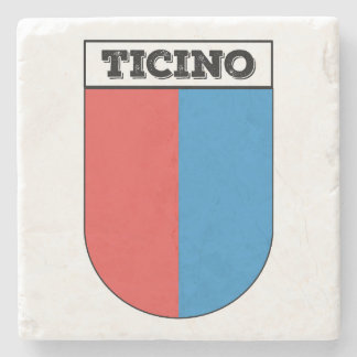 Ticino, Coat of Arms. Cantons of Switzerland Stone Coaster