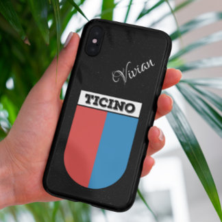 Ticino, Switzerland Coat of Arms | Black Glitter Samsung Galaxy Case