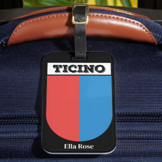 Ticino, Switzerland | Coat of Arms Luggage Tag