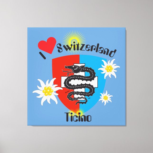 Ticino Switzerland Suisse Svizzera Svizra Canvas Print (Front)