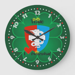 Ticino Switzerland Suisse Svizzera Svizra Large Clock