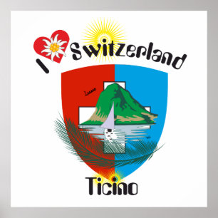 Ticino Switzerland Suisse Svizzera Svizra poster