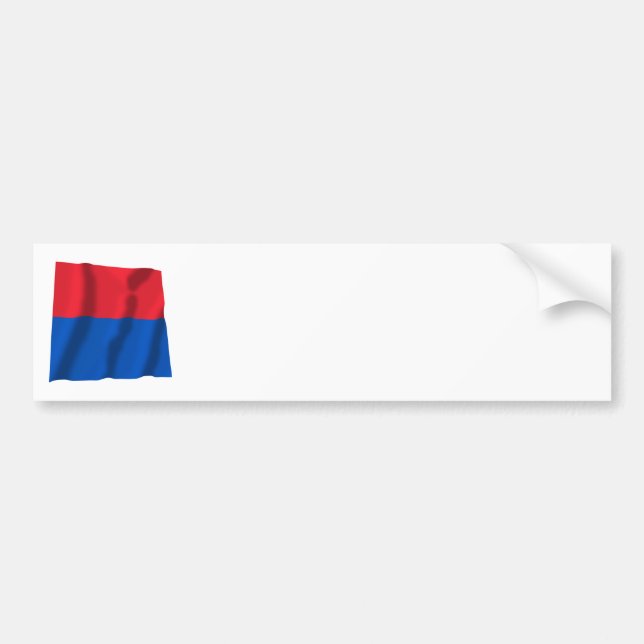Ticino Waving Flag Bumper Sticker (Front)