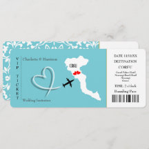 Ticket Pass Wedding  Destination Corfu