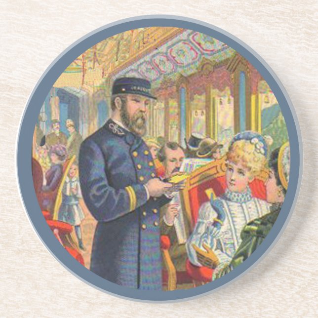 Ticket Please Train Coaster (Front)