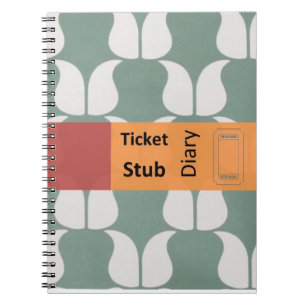 ticket stub diary notebook