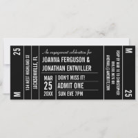 Ticket Stub Party Invitation