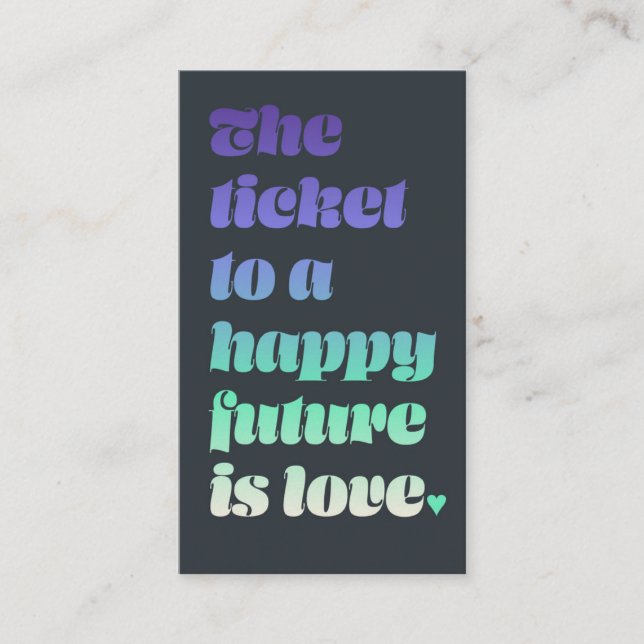 Ticket to Love  (Front)