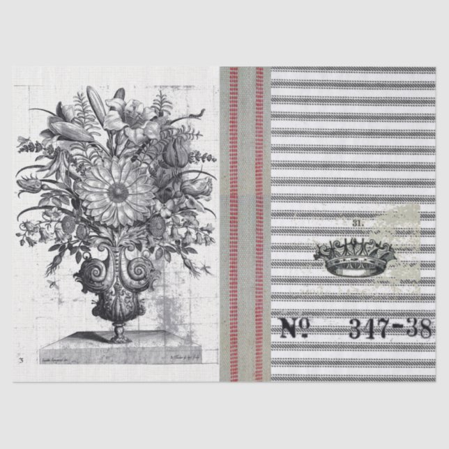 Ticking Jute Garden Tissue Paper (Front)