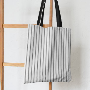 Ticking Stripes Classic Modern Style Tote Bag