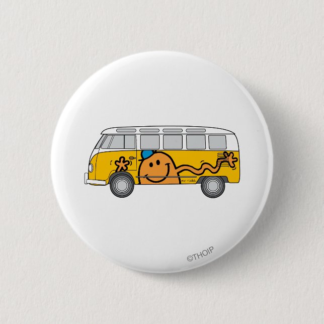 Tickle Bus 6 Cm Round Badge (Front)