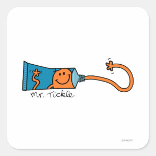 Tickle Toothpaste Square Sticker