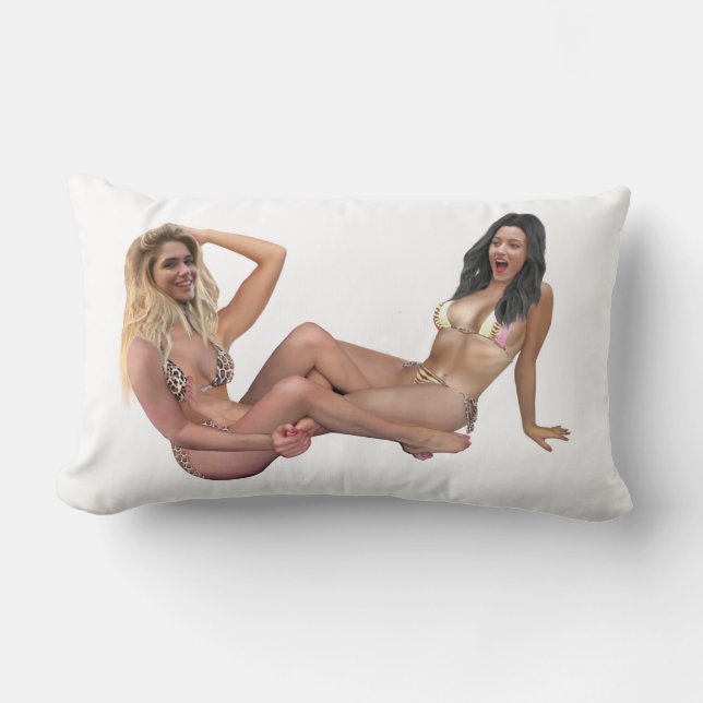 TICKLE WRESTLING LUMBAR CUSHION (Front)