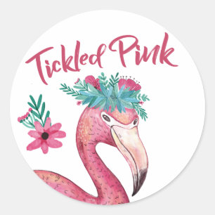 Tickled Pink Baby Shower Sticker